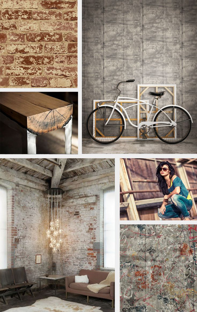Bike couch table chair brickwall free wallpaper for mobile - medium preview image
