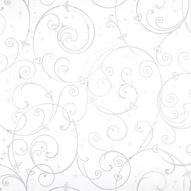 White background swirls stars pattern free wallpaper for tablet - medium preview image