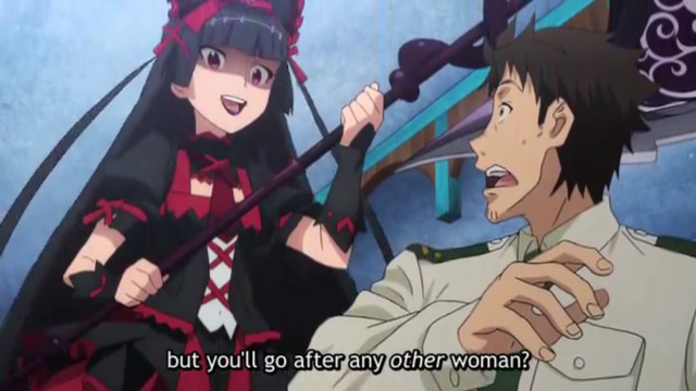 Man woman anime gothic military free wallpaper for desktop - medium preview image