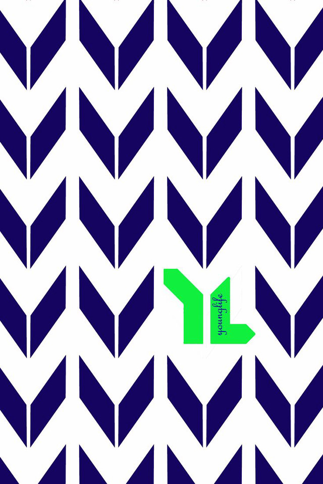 Blue white pattern green arrow free wallpaper for mobile - medium preview image