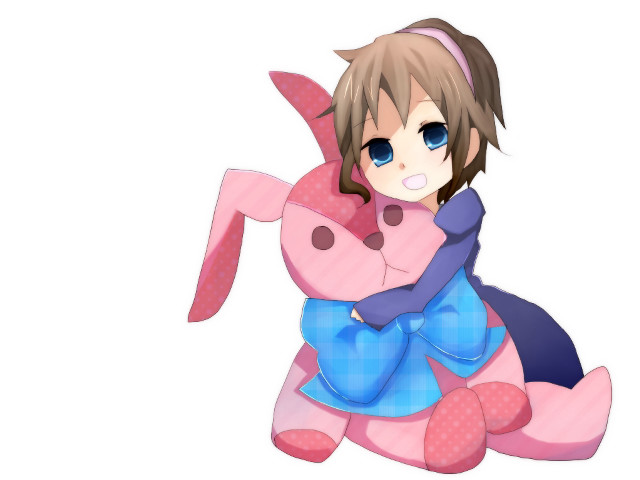 Cartoon character stuffed animal pink free wallpaper for desktop - medium preview image