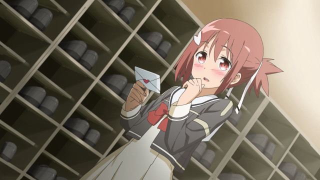 Girl school uniform hats bookcase free wallpaper for desktop - medium preview image