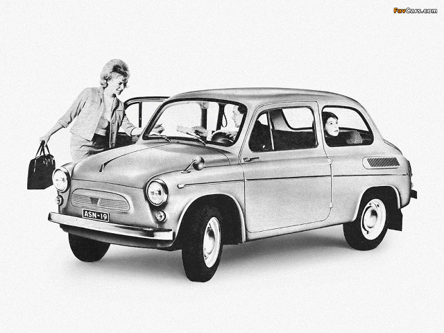 Woman car suitcase hood man free wallpaper for desktop - medium preview image