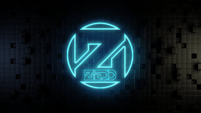 Neon logo letter z dark free wallpaper for desktop - medium preview image
