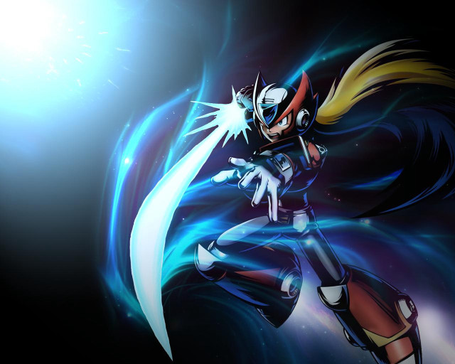 Woman black white sword blue free wallpaper for desktop - medium preview image