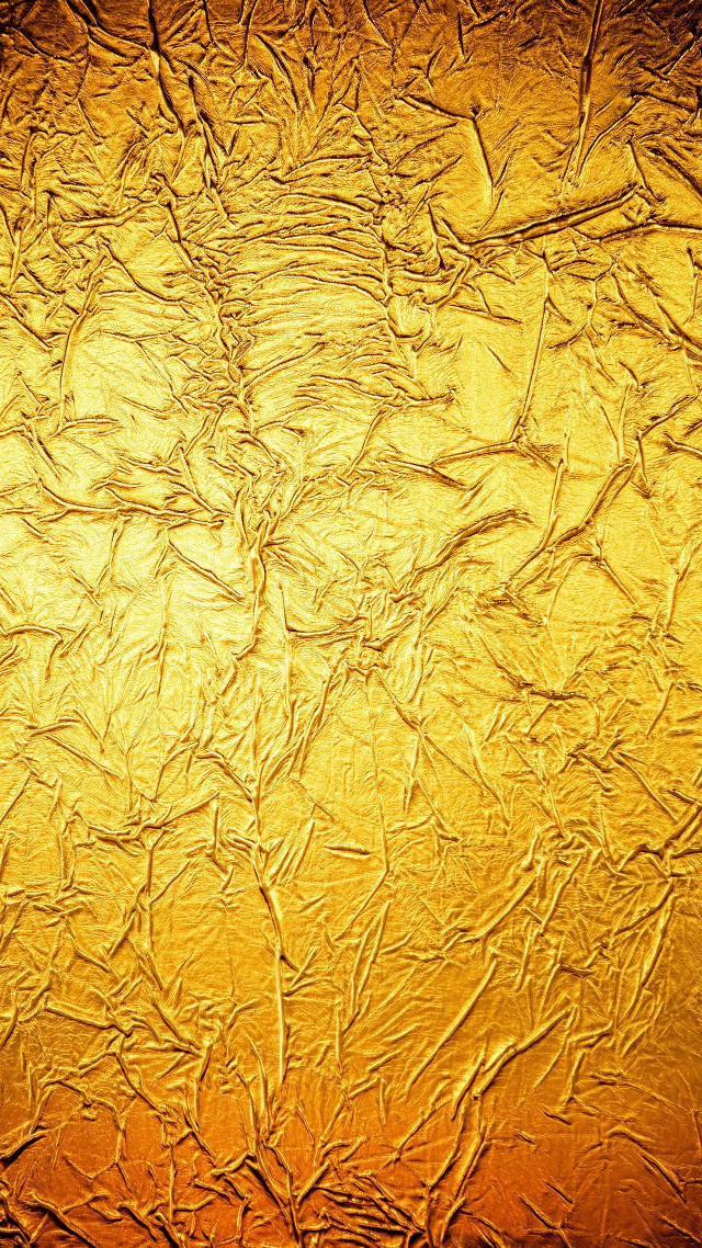 Gold abstract leaves fire texture free wallpaper for mobile - medium preview image