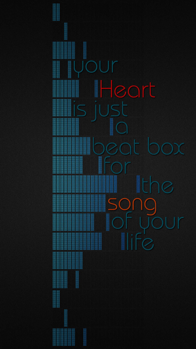 Heart beatbox song life poster free wallpaper for mobile - medium preview image