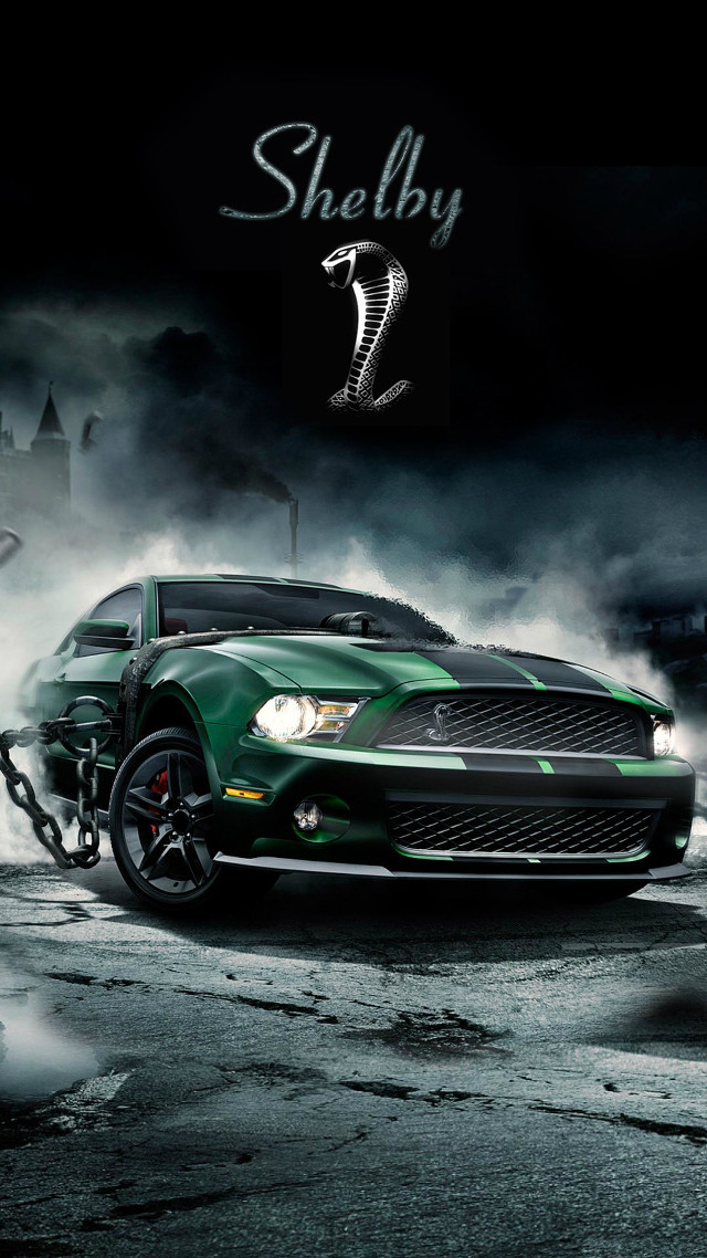 Green car chain dark smoke free wallpaper for mobile - medium preview image