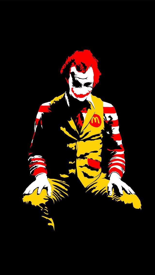 Clown man striped shirt sitting free wallpaper for mobile - medium preview image