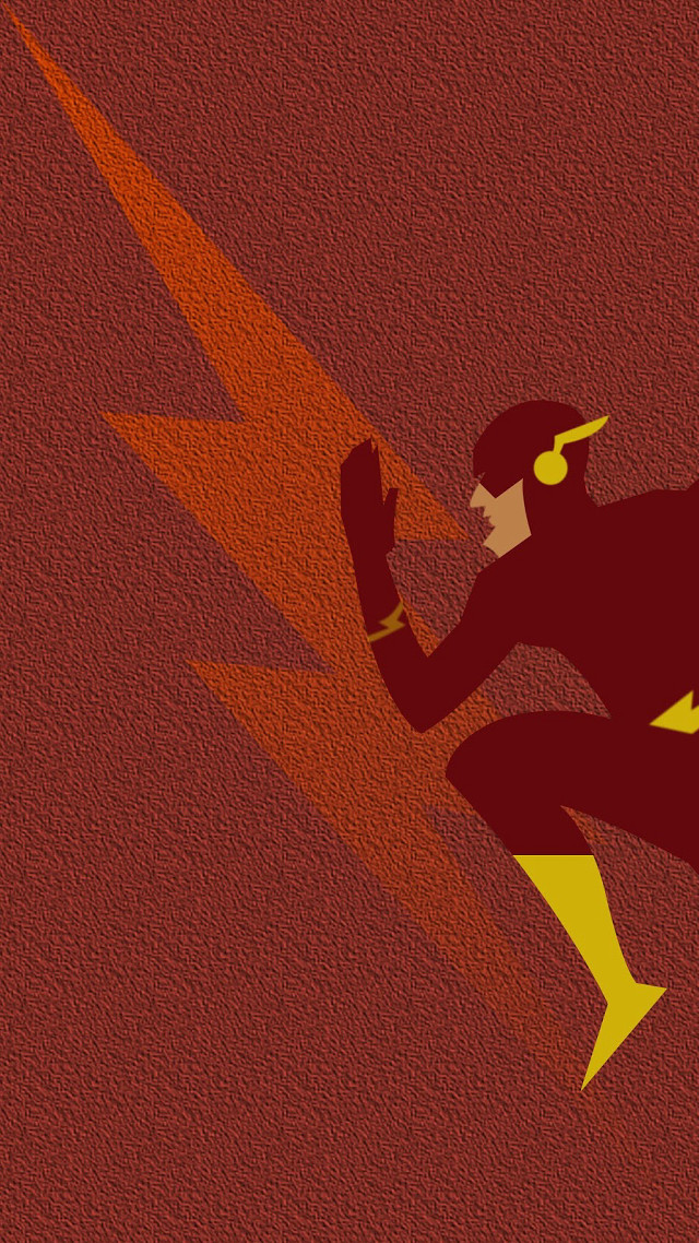 Man red yellow costume running free wallpaper for mobile - medium preview image