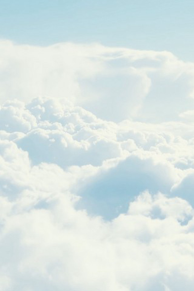 Plane flying high clouds blue #2 free wallpaper for mobile - medium preview image