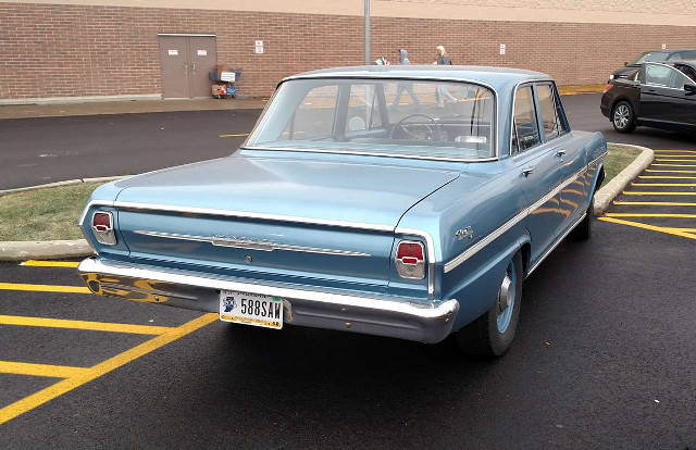 Blue car parking lot building #2 free wallpaper for desktop - medium preview image