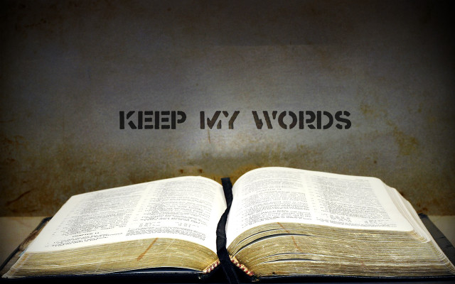 Book light keep my words free wallpaper for desktop - medium preview image