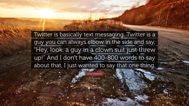 Twitter is basically text messaging free wallpaper for desktop - medium preview image
