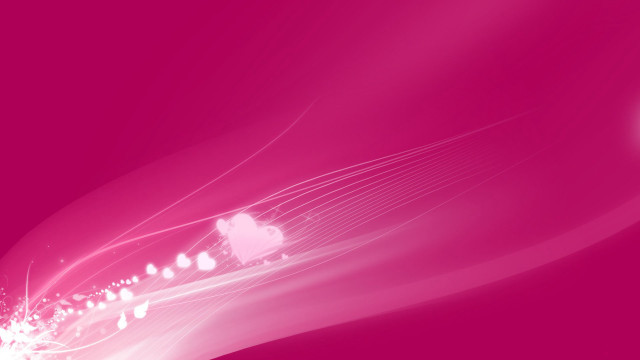 Pink background white swirl hearts free wallpaper for desktop - medium preview image