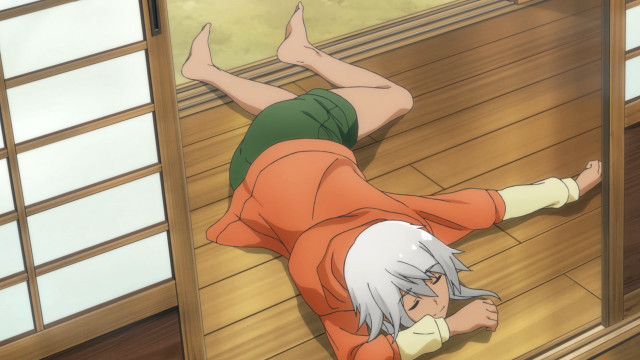 Man laying floor room wooden free wallpaper for desktop - medium preview image