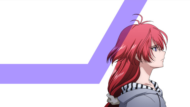 Redhair girl purpletriangle anime profile free wallpaper for desktop - medium preview image