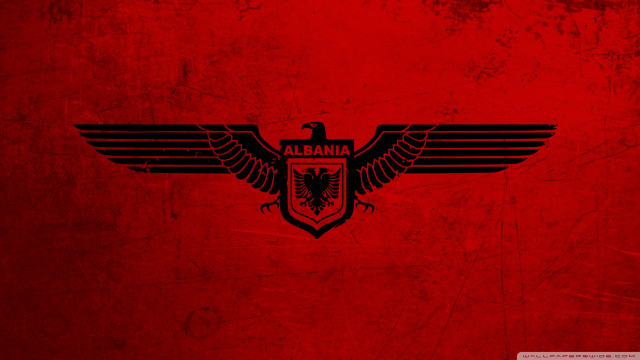 Red wall black eagle background free wallpaper for desktop - medium preview image