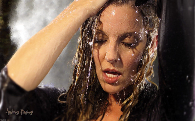 Woman hair wet shower water free wallpaper for desktop - medium preview image