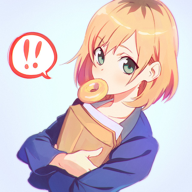 Woman donut mouth speech bubble free wallpaper for tablet - medium preview image