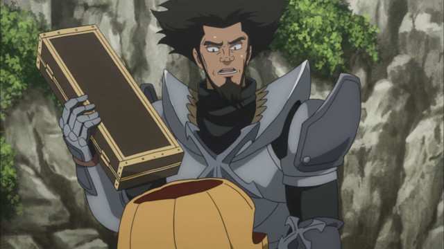 Man armor holding box pumpkin free wallpaper for desktop - medium preview image