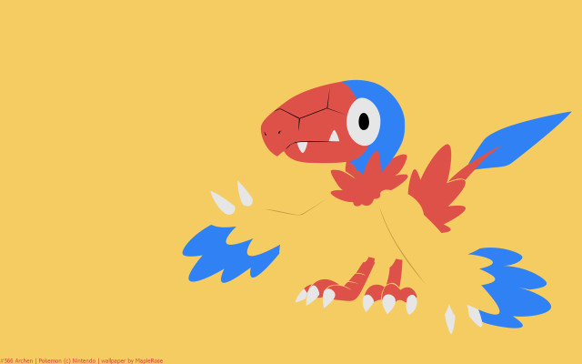 Cartoon bird red beak blue free wallpaper for desktop - medium preview image