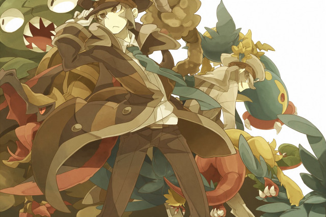 Man hat coat tree leaves free wallpaper for desktop - medium preview image