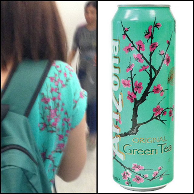 Woman green tea phone background free wallpaper for tablet - medium preview image