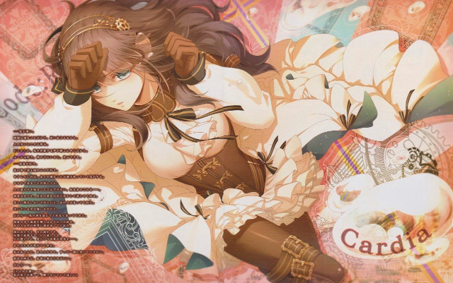 Woman hat dress coffee cardboard free wallpaper for desktop - medium preview image