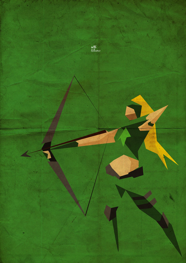 Man bow arrow poster image free wallpaper for mobile - medium preview image