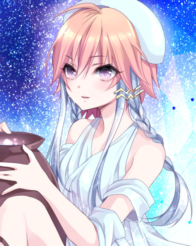 Pink haired girl white dress #6 free wallpaper for mobile - medium preview image