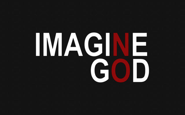 Imagine god black background red free wallpaper for desktop - medium preview image