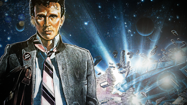 Man suit tie space station free wallpaper for desktop - medium preview image