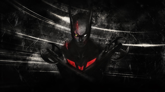 Batman red light black background #2 free wallpaper for desktop - medium preview image