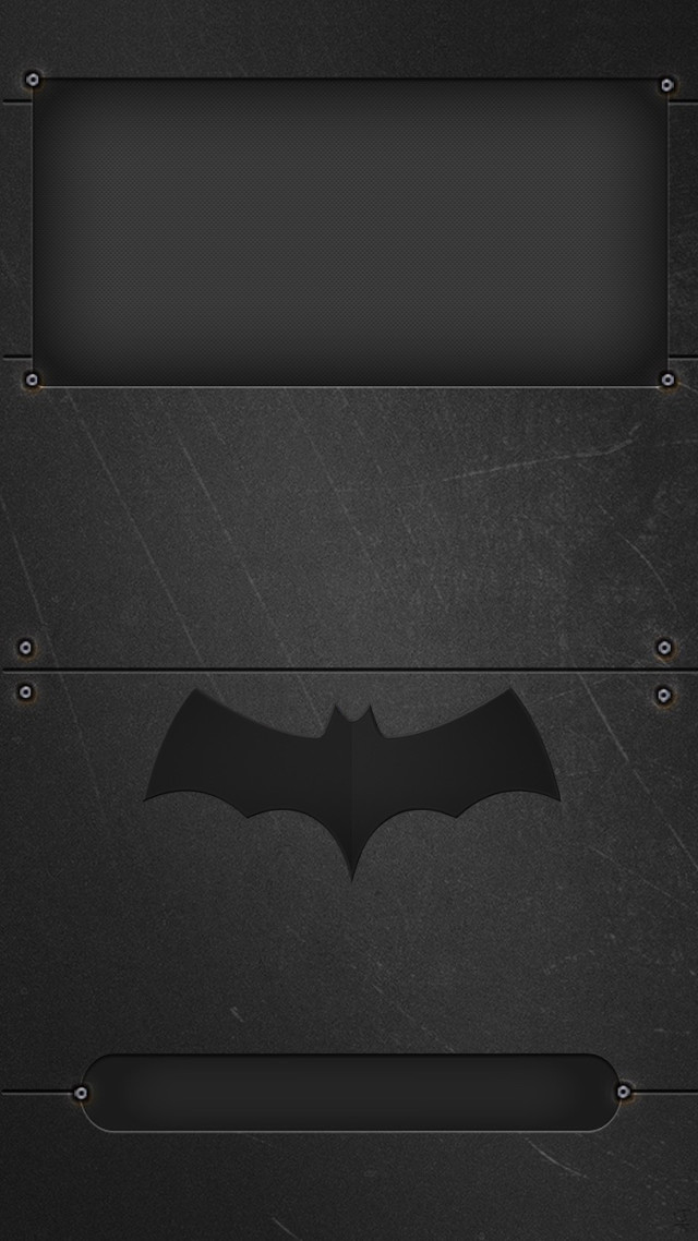 Batman symbol black background metal free wallpaper for mobile - medium preview image