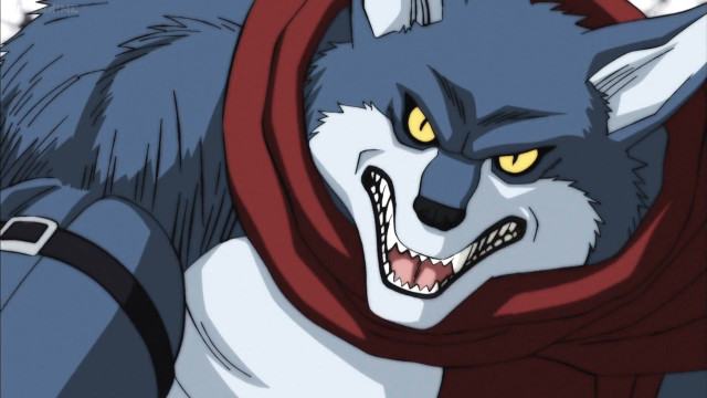 Cartoon wolf scarf collar red free wallpaper for desktop - medium preview image