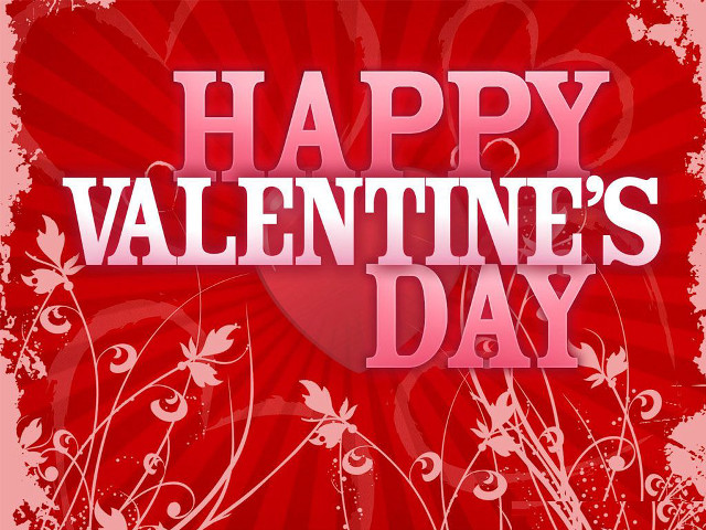 Valentines day card heart flowers free wallpaper for desktop - medium preview image