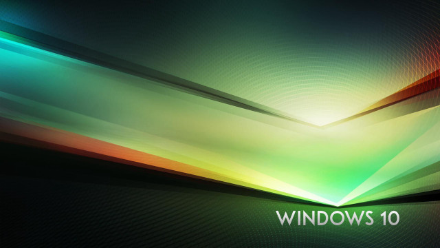 Colorful background windows 10 green free wallpaper for desktop - medium preview image