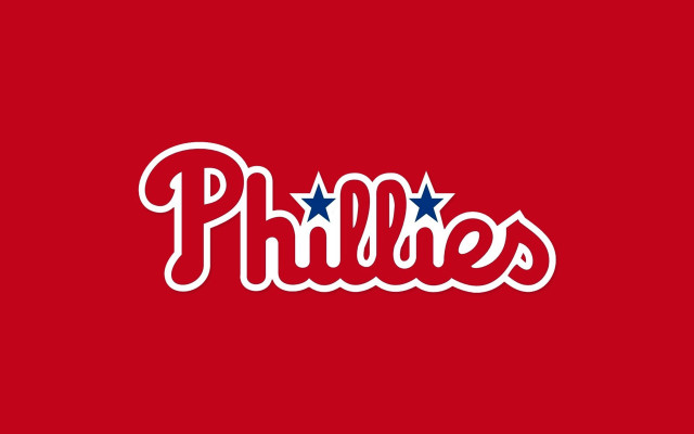 Philadelphia phillies logo red background #2 free wallpaper for desktop - medium preview image