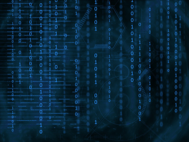 Blue background numbers clock dark #2 free wallpaper for desktop - medium preview image