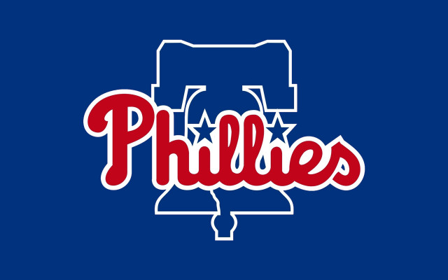 Phillies logo blue background philadelphia free wallpaper for desktop - medium preview image