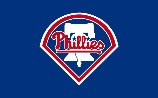 Phillies logo blue background diamond free wallpaper for desktop - medium preview image