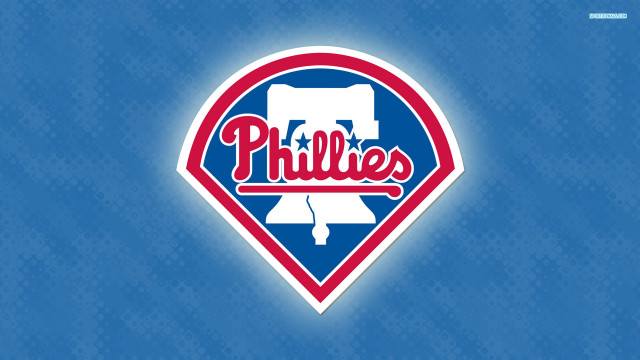 Philadelphia phillies logo blue background free wallpaper for desktop - medium preview image