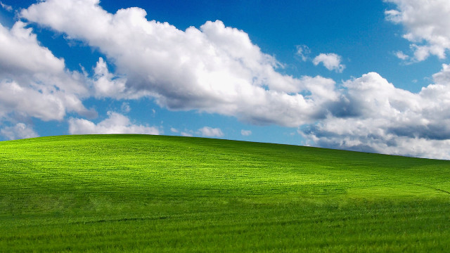 Green field blue sky clouds #71 free wallpaper for desktop - medium preview image