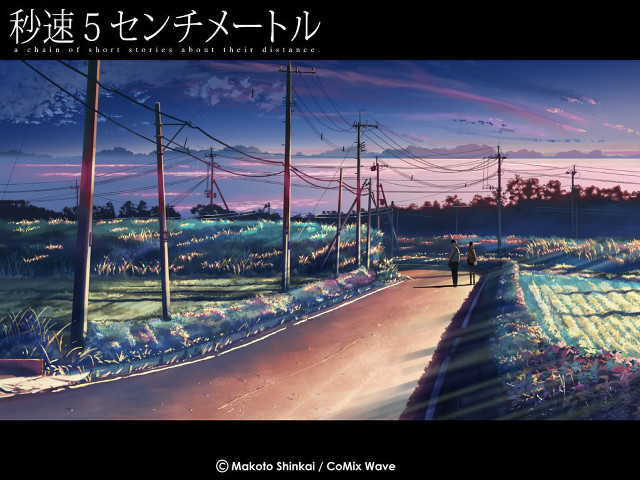 Person walking road night powerlines free wallpaper for desktop - medium preview image