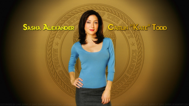 Woman blue shirt gold background free wallpaper for desktop - medium preview image