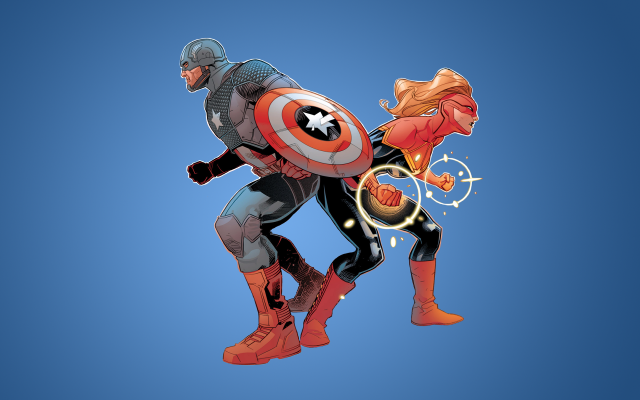 Captain america woman shield comic free wallpaper for desktop - medium preview image