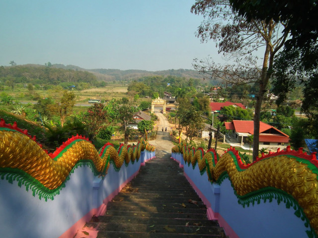 Stairway decorations town view distance free wallpaper for desktop - medium preview image