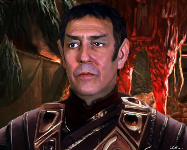 Man suit red background painting free wallpaper for desktop - medium preview image