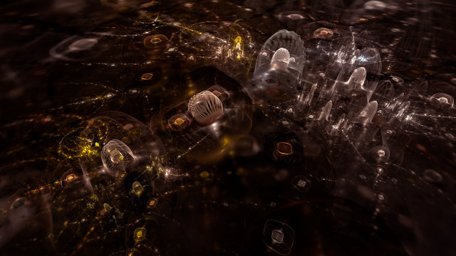 Bottles dark room lights bubbles free wallpaper for desktop - medium preview image